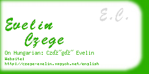evelin czege business card